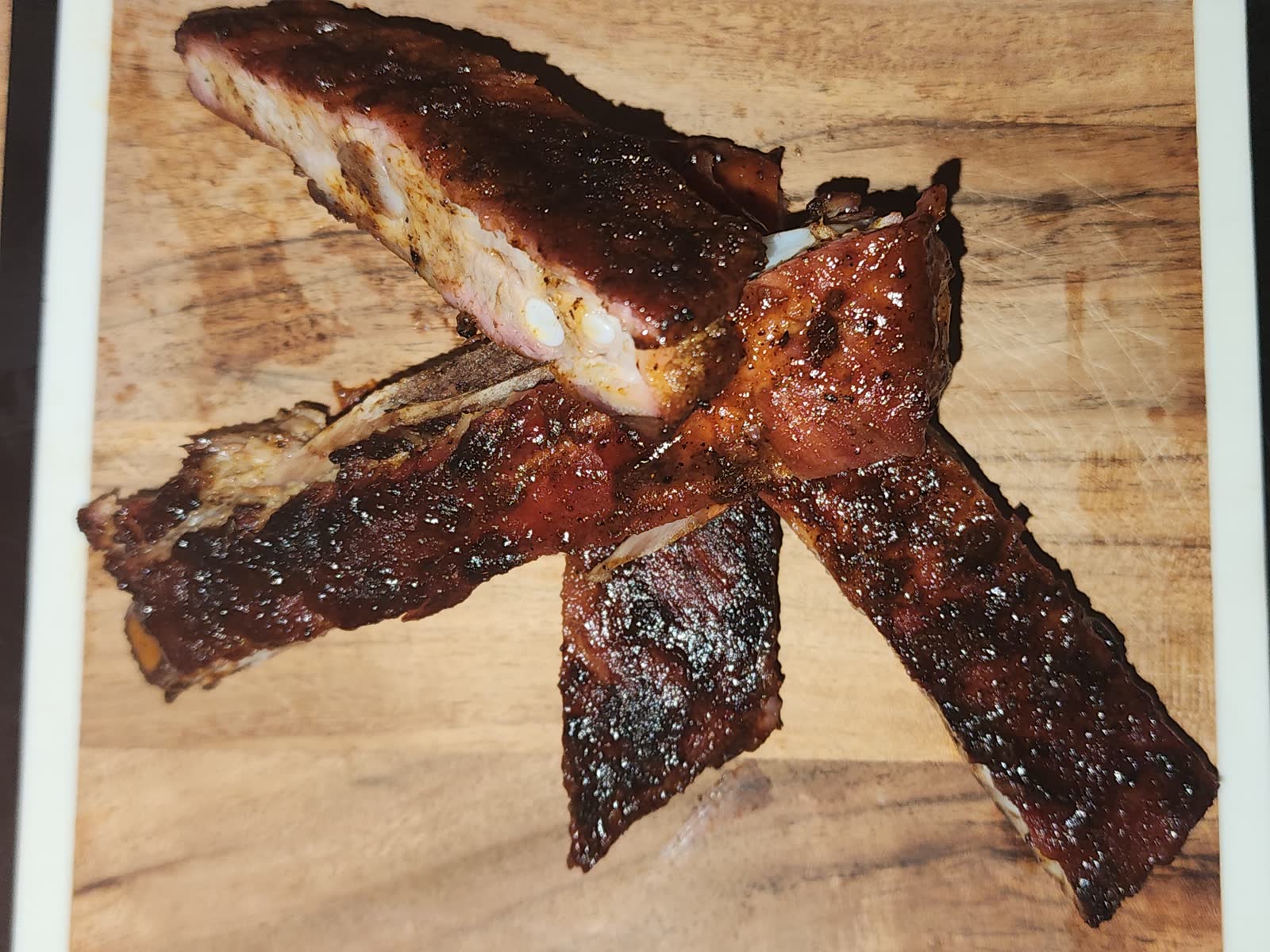 Le Sel Jerk BBQ Ribs glazed with Mango Jerk Sauce